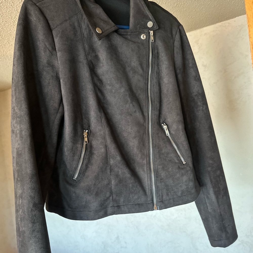 Mittoshop Charcoal Suede Jacket